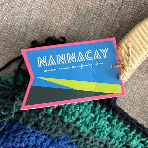 NEW! NANNACAY VERA MINI GALACTICS BAG, crochet, knit, handmade, one of a kind - Picture 9 of 10